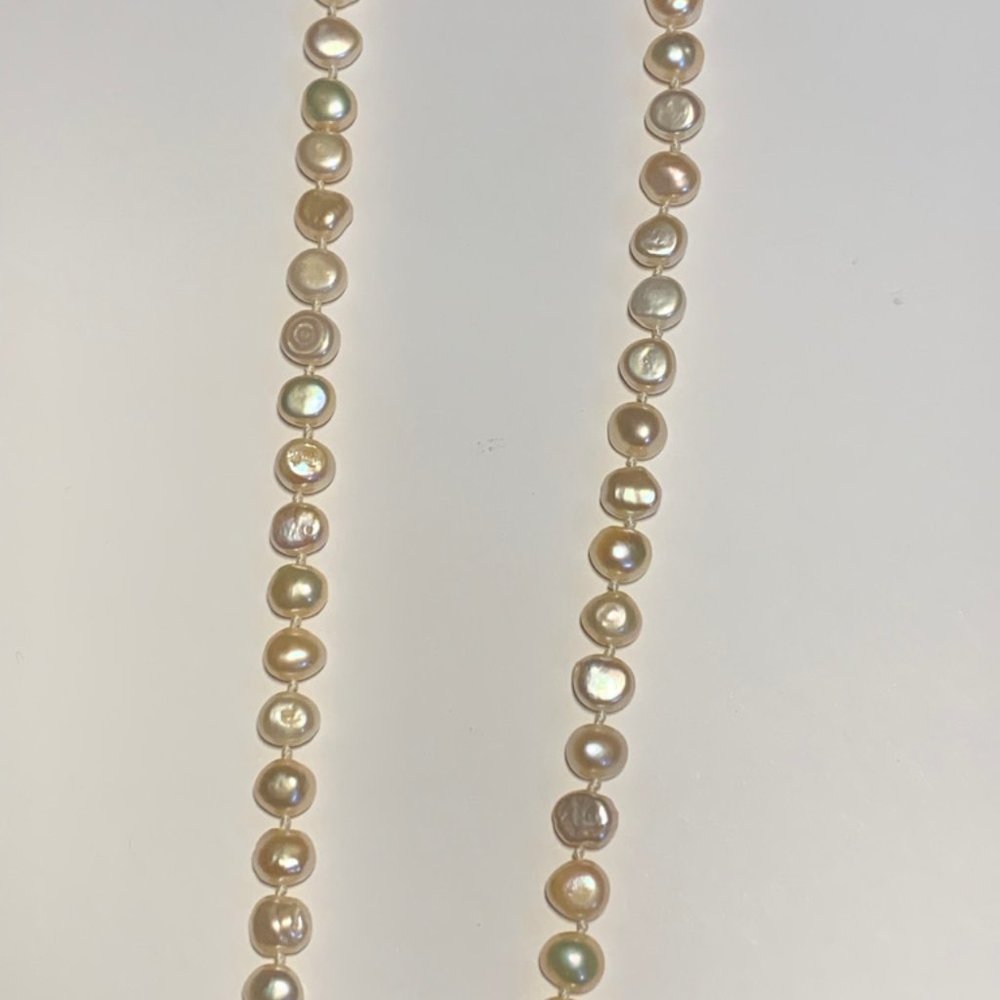 20" genuine baroque freshwater pearl necklace